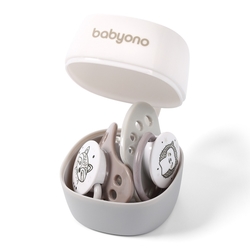 BabyOno Pouzdro na dudlík Natural Nursing - šedé