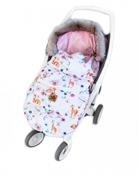 Dětský fusak maxi, PREMIUM Srnka 110x50cm,+ rukávník Zdarma Baby Nellys