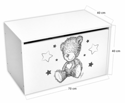 Box na hračky Nellys - Teddy love - béžový