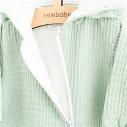 Kojenecký mušelínový overal s kapucí New Baby Comfort clothes šalvějová