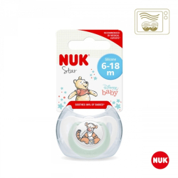 Šidítko NUK Star Disney Medvídek  6-18m zelené