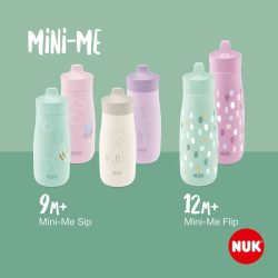 Dětská láhev NUK Mini-Me Sip nerez 300 ml purple