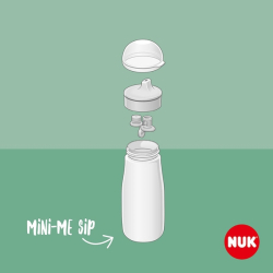 Dětská láhev NUK Mini-Me Sip nerez 300 ml beige