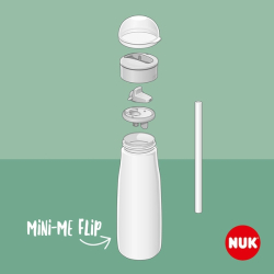 Dětská láhev NUK Mini-Me Flip 450 ml pink