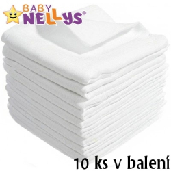 Kvalitní bavlněné pleny Baby Nellys - TETRA BASIC 60x80cm, 10 ks v bal.