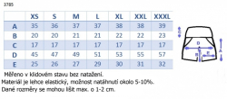 Be MaaMaa Těhotenské kraťasy s elastickým pásem - bílé, vel. XXL