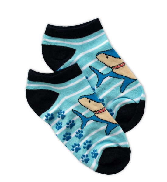 Dětské ponožky s ABS Žralok, vel. 31/34 - modré Velikost koj. ob