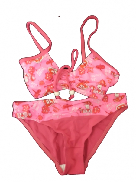 Plavky dívčí dvoudílné - HOLIDAY růžové - vel.128-134