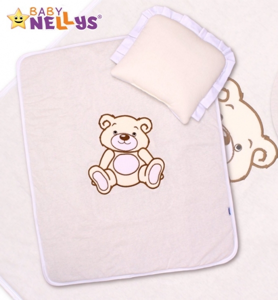 Baby Nellys 2-dílná sada do kočárku jersey Medvídek Teddy Bear -