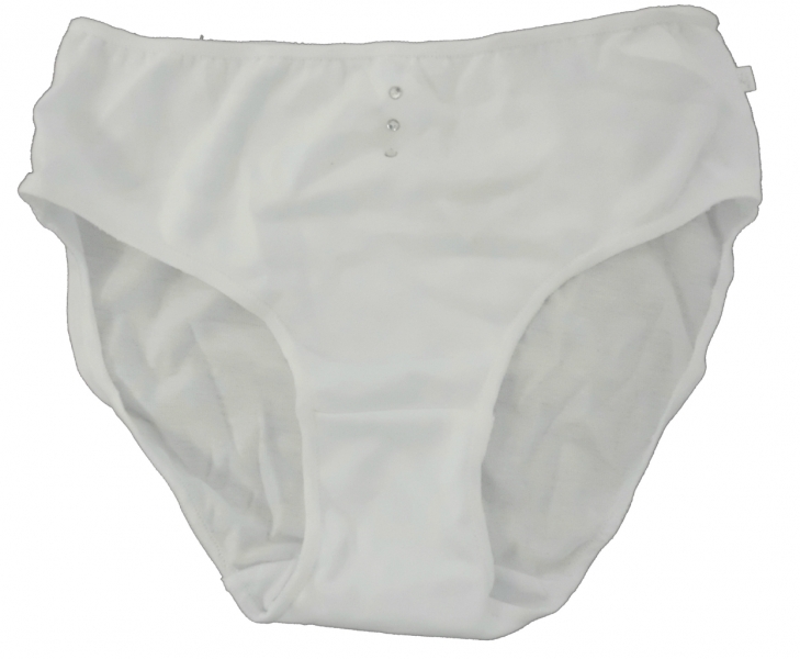 Dívčí spodní prádlo - KALHOTKY TŘI KAMÍNKY bílé - vel.128-134