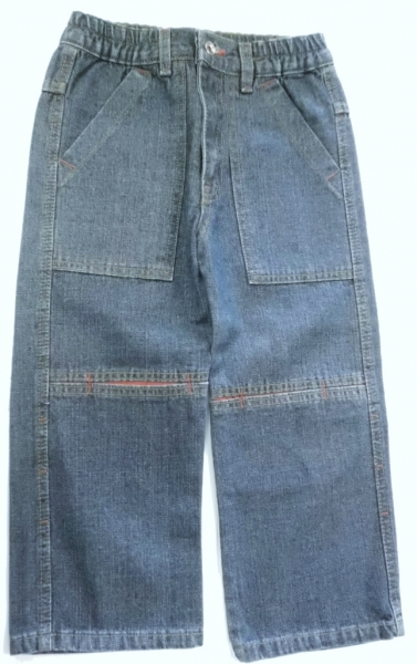 Kalhoty dětské RIFLE modré s červenou - vel.116